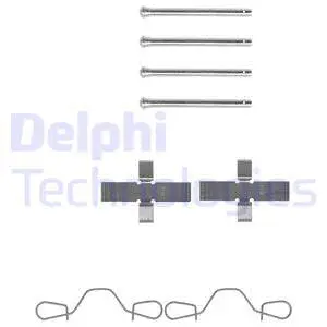 LX0041 DELPHI Комплектующие, колодки дискового тормоза (фото 1)