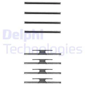 LX0055 DELPHI Комплектующие, колодки дискового тормоза (фото 1)
