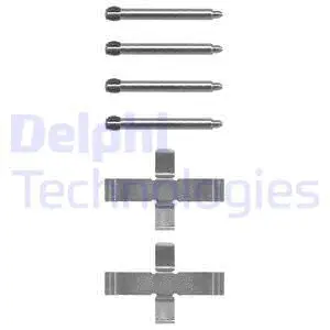 LX0070 DELPHI Комплектующие, колодки дискового тормоза (фото 1)