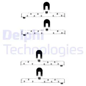 LX0071 DELPHI Комплектующие, колодки дискового тормоза (фото 1)