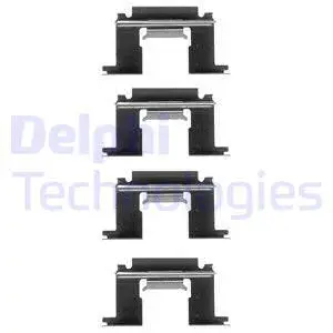 LX0077 DELPHI Комплектующие, колодки дискового тормоза (фото 1)