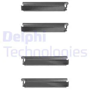 LX0078 DELPHI Комплектующие, колодки дискового тормоза (фото 1)