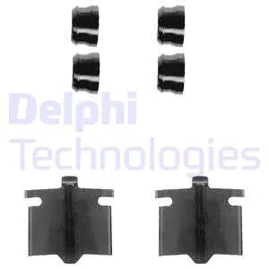 LX0082 DELPHI Комплектующие, колодки дискового тормоза (фото 1)