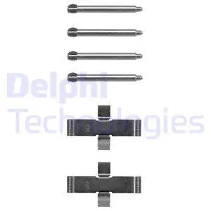 LX0093 DELPHI Комплектующие, колодки дискового тормоза (фото 1)