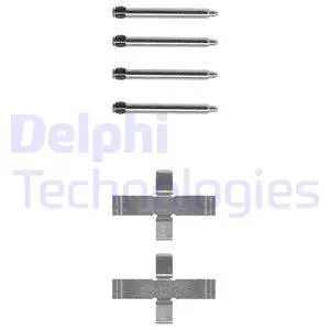 LX0094 DELPHI Комплектующие, колодки дискового тормоза (фото 1)