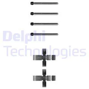 LX0102 DELPHI Комплектующие, колодки дискового тормоза (фото 1)