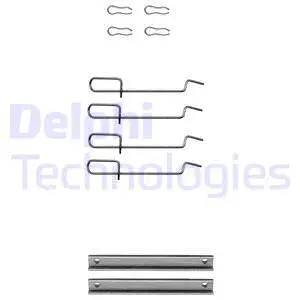 LX0113 DELPHI Комплектующие, колодки дискового тормоза (фото 1)