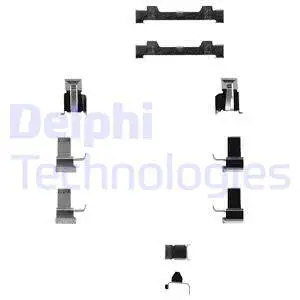 LX0124 DELPHI Комплектующие, колодки дискового тормоза (фото 1)