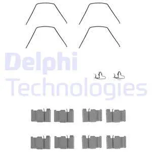 LX0132 DELPHI Комплектующие, колодки дискового тормоза (фото 1)