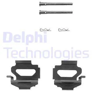 LX0149 DELPHI Комплектующие, колодки дискового тормоза (фото 1)