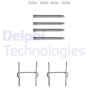 LX0154 DELPHI Комплектующие, колодки дискового тормоза (фото 1)