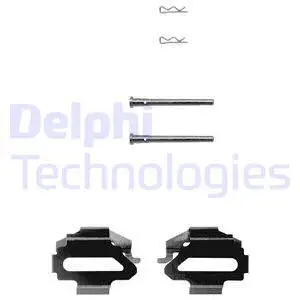 LX0162 DELPHI Комплектующие, колодки дискового тормоза (фото 1)