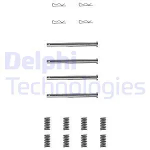 LX0177 DELPHI Комплектующие, колодки дискового тормоза (фото 1)