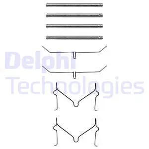 LX0182 DELPHI Комплектующие, колодки дискового тормоза (фото 1)