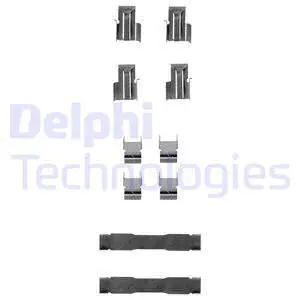 LX0185 DELPHI Комплектующие, колодки дискового тормоза (фото 1)