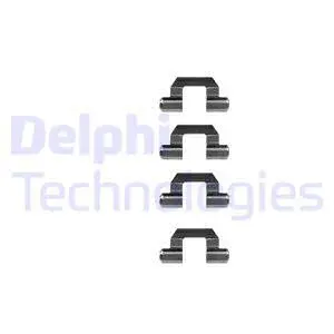 LX0190 DELPHI Комплектующие, колодки дискового тормоза (фото 1)