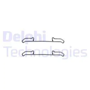 LX0192 DELPHI Комплектующие, колодки дискового тормоза (фото 1)