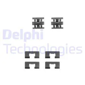 LX0196 DELPHI Комплектующие, колодки дискового тормоза (фото 1)