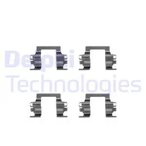 LX0207 DELPHI Комплектующие, колодки дискового тормоза (фото 1)