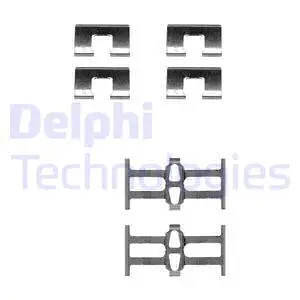 LX0208 DELPHI Комплектующие, колодки дискового тормоза (фото 1)