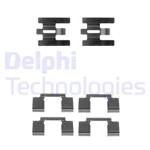 LX0224 DELPHI Комплектующие, колодки дискового тормоза (фото 1)