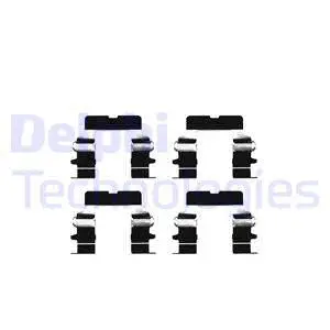 LX0225 DELPHI Комплектующие, колодки дискового тормоза (фото 1)