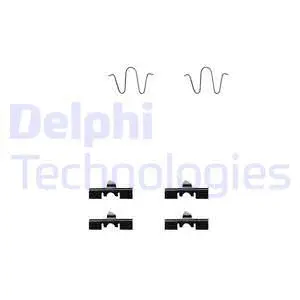 LX0231 DELPHI Комплектующие, колодки дискового тормоза (фото 1)