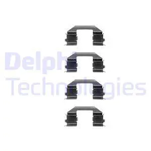 LX0255 DELPHI Комплектующие, колодки дискового тормоза (фото 1)