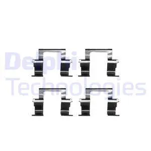 LX0283 DELPHI Комплектующие, колодки дискового тормоза (фото 1)