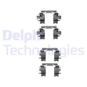 LX0298 DELPHI Комплектующие, колодки дискового тормоза (фото 1)