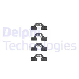 LX0307 DELPHI Комплектующие, колодки дискового тормоза (фото 1)