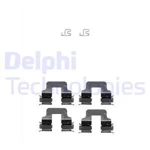 LX0342 DELPHI Комплектующие, колодки дискового тормоза (фото 1)