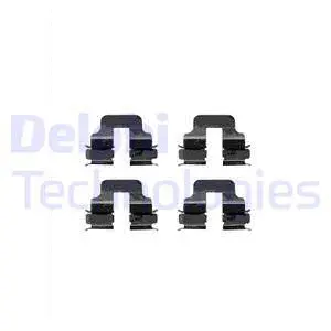 LX0344 DELPHI Комплектующие, колодки дискового тормоза (фото 1)