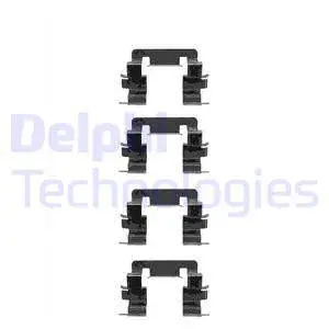 LX0346 DELPHI Комплектующие, колодки дискового тормоза (фото 1)