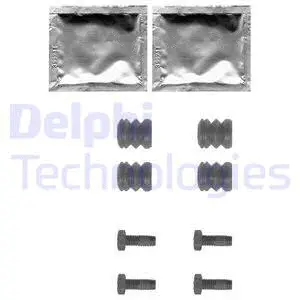 LX0355 DELPHI Комплектующие, колодки дискового тормоза (фото 1)