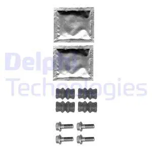 LX0356 DELPHI Комплектующие, колодки дискового тормоза (фото 1)