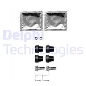 LX0357 DELPHI Комплектующие, колодки дискового тормоза (фото 1)