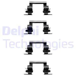 LX0364 DELPHI Комплектующие, колодки дискового тормоза (фото 1)