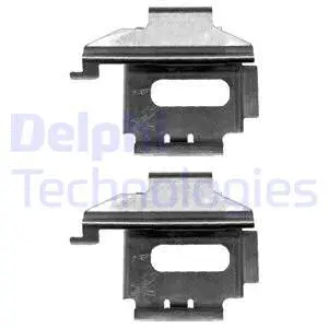 LX0369 DELPHI Комплектующие, колодки дискового тормоза (фото 1)