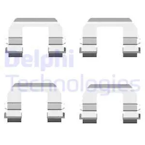 LX0415 DELPHI Комплектующие, колодки дискового тормоза (фото 1)