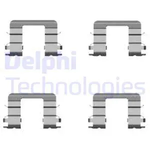 LX0416 DELPHI Комплектующие, колодки дискового тормоза (фото 1)