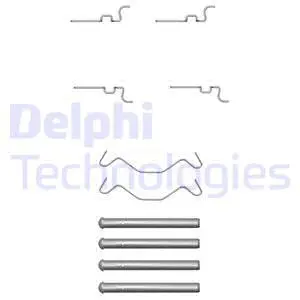 LX0435 DELPHI Комплектующие, колодки дискового тормоза (фото 1)