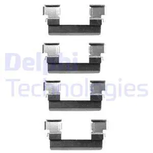 LX0466 DELPHI Комплектующие, колодки дискового тормоза (фото 1)