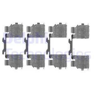 LX0476 DELPHI Комплектующие, колодки дискового тормоза (фото 1)