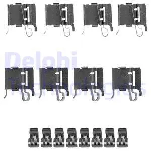 LX0491 DELPHI Комплектующие, колодки дискового тормоза (фото 1)