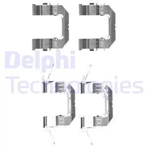 LX0529 DELPHI Комплектующие, колодки дискового тормоза (фото 1)