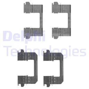 LX0530 DELPHI Комплектующие, колодки дискового тормоза (фото 1)