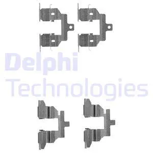 LX0531 DELPHI Комплектующие, колодки дискового тормоза (фото 1)