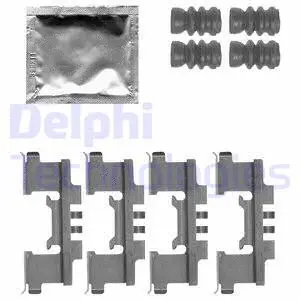 LX0547 DELPHI Комплектующие, колодки дискового тормоза (фото 1)