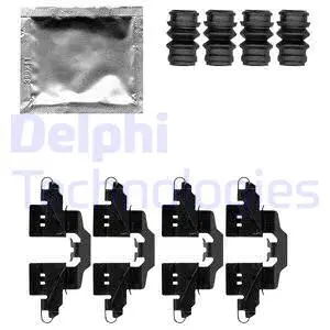 LX0550 DELPHI Комплектующие, колодки дискового тормоза (фото 1)